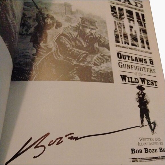 Bad Men Outlaws Gunfighters Wild West Bob Boze Bell First Edition 1999 Signed - Picture 2 of 5